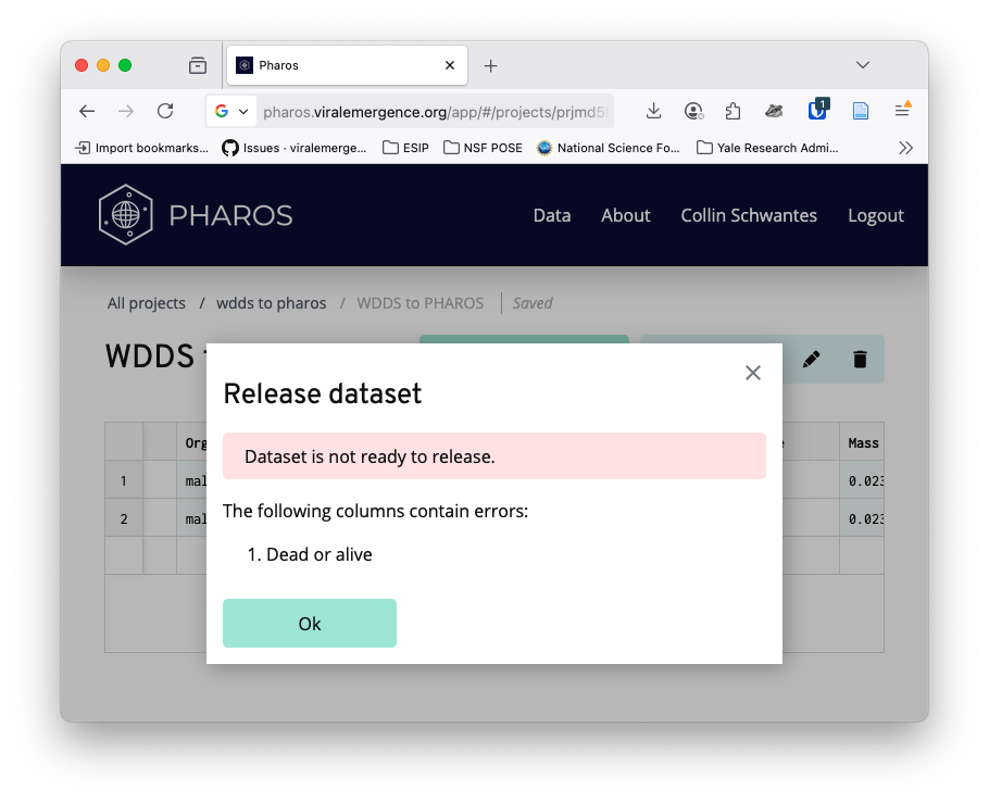pharos validation report
